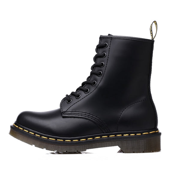 Unisex ankle Boots men shoes woman BIG SIZE  leather boots motorcycle classic England style  male work safty shoes NO SIZE 46