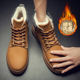 Blast 2019 New Warm Snow Boots Men Plus Velvet Men's Shoes Outdoor Cold Boots Waterproof Men's Boots High-gang Cotton Boots